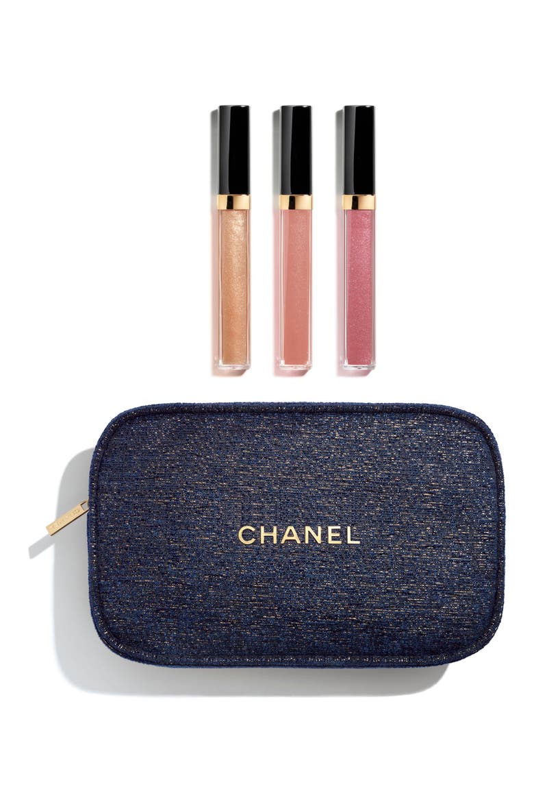 Always Brilliant ROUGE COCO GLOSS Moisturizing Glossimer Lip Gloss Set, Main, color, NO COLOR