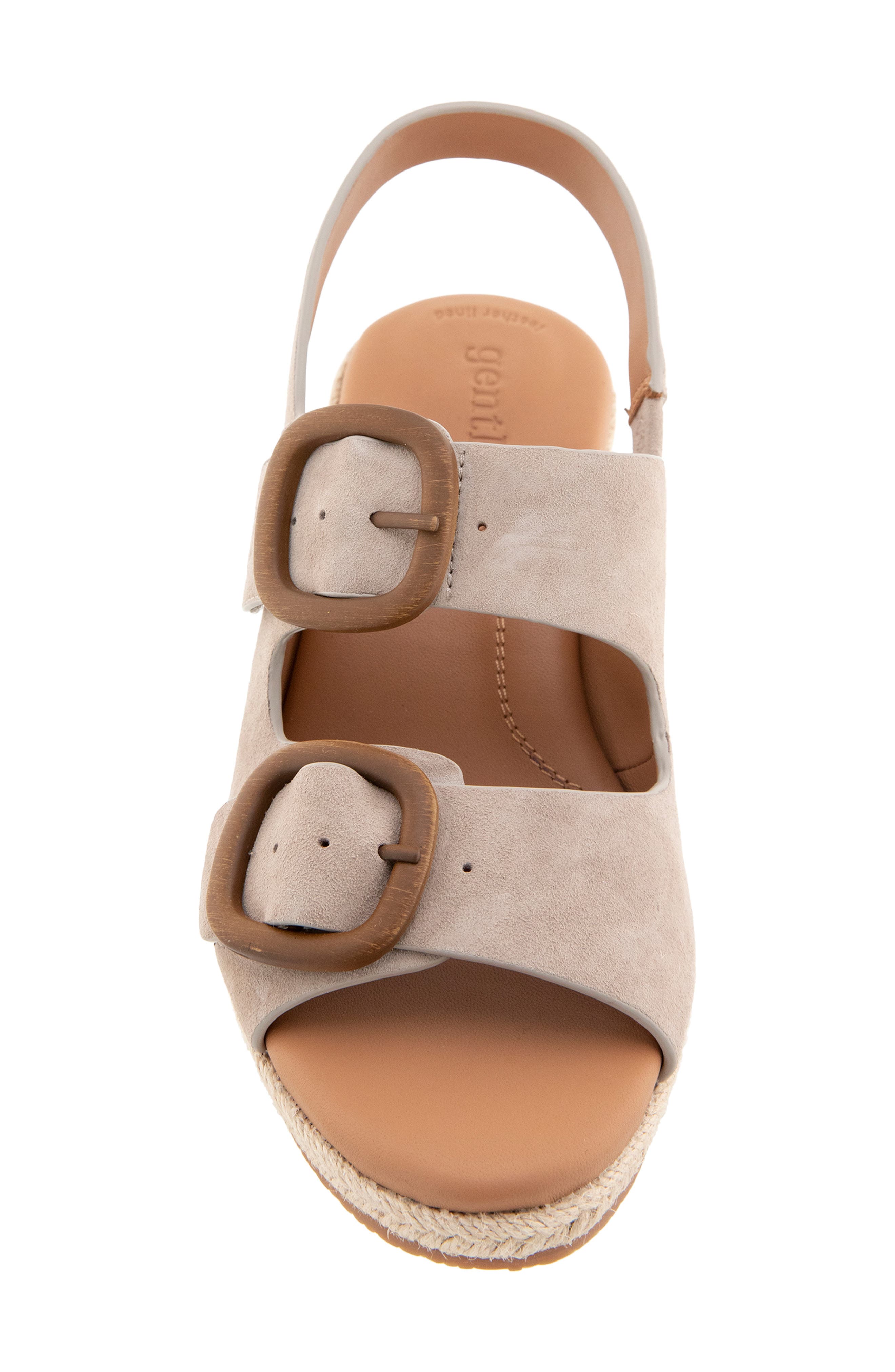Greca Espadrille Slingback Platform Wedge Sandal, Alternate, color, LIGHT MUSHROOM SUEDE