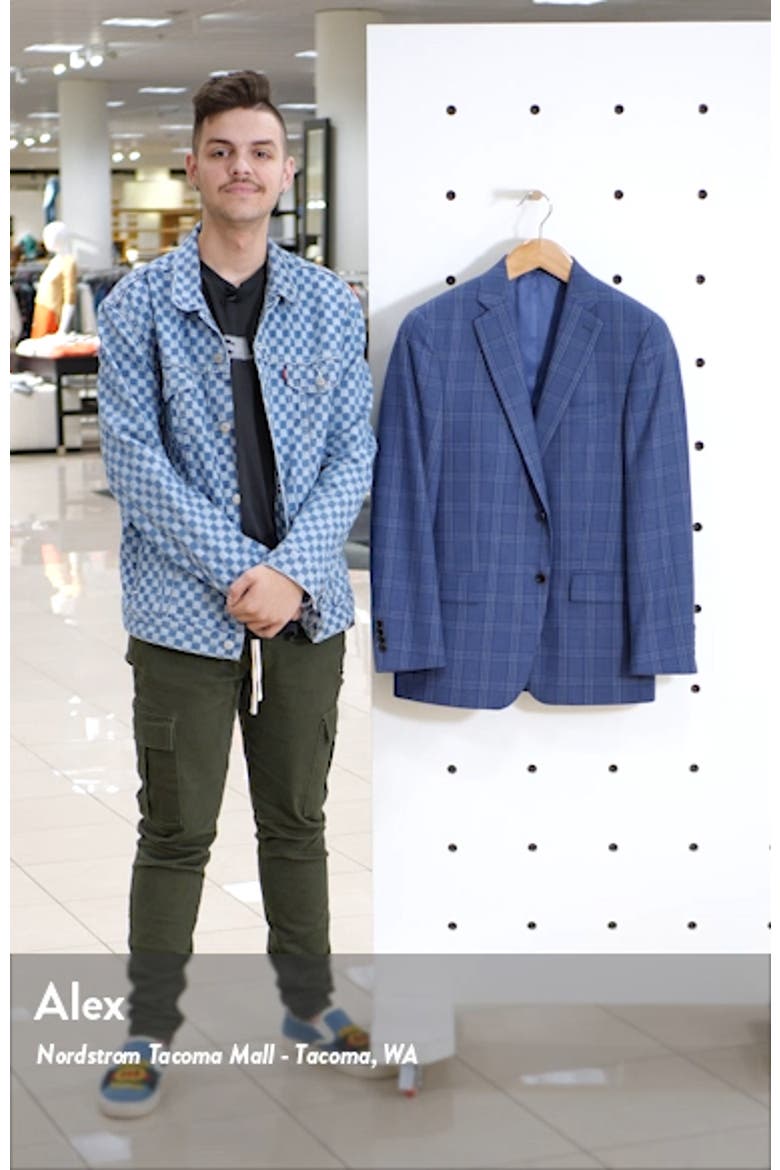 Classic Fit Plaid Wool Sport Coat video