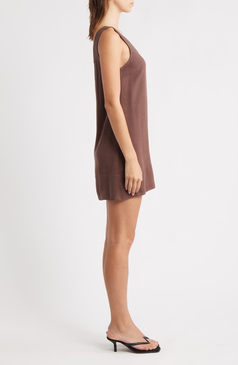 Sunday Ritual Sleeveless Mini Sundress, Alternate, color, Brown