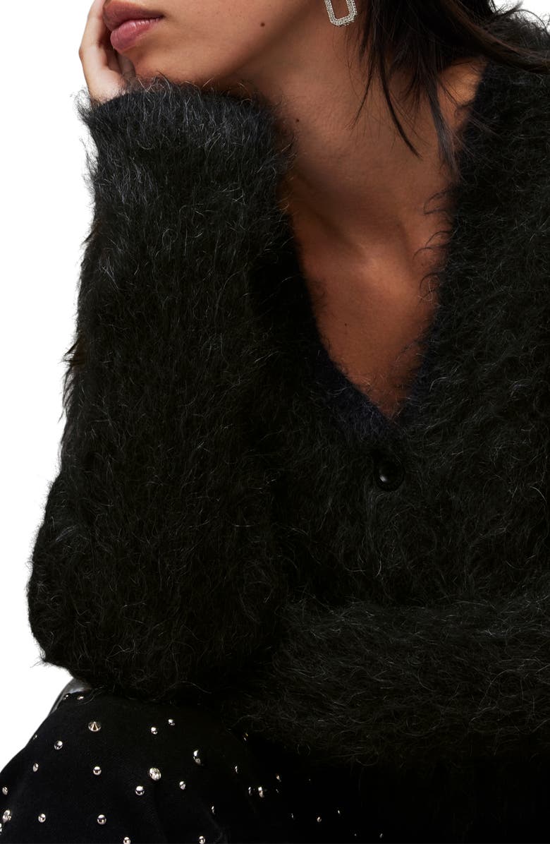 AllSaints Wick Crop Cardigan, Alternate, color, 