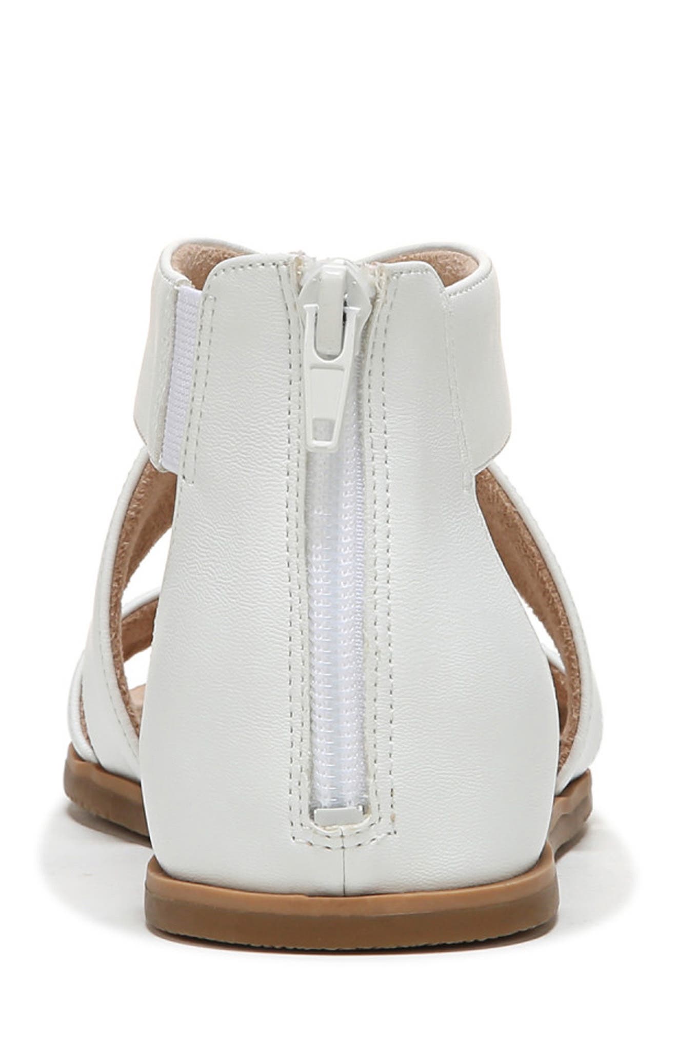 Cindi Strappy Sandal, Alternate, color, WHITE SYNTHETIC
