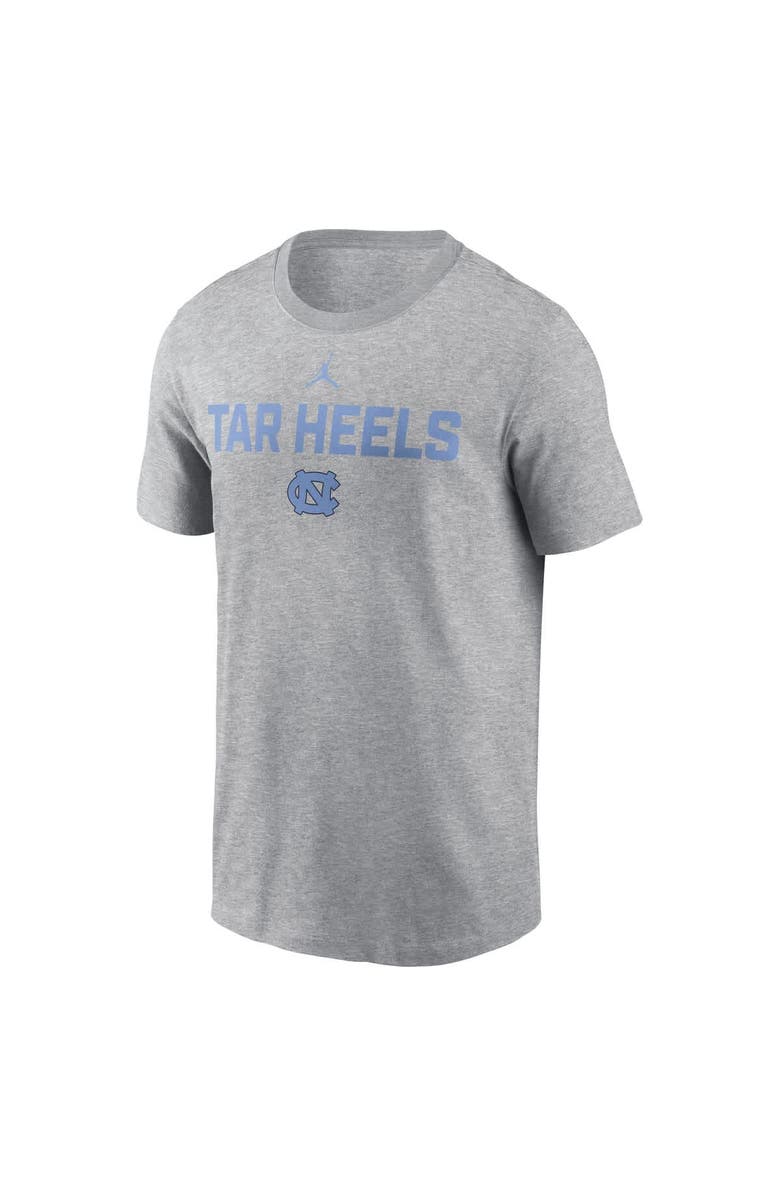 Jordan Brand Men's Jordan Brand Heather Gray North Carolina Tar Heels Campus 2-Hit T-Shirt, Alternate, color, Heather Gray