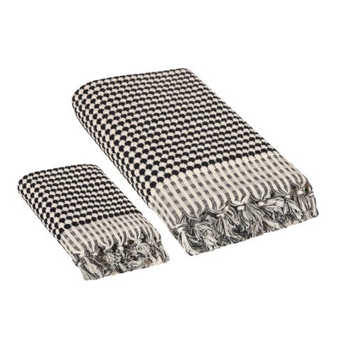 Olive And Linen Olive & Linen Dots Terry Towel Bundle