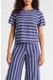 selected Bay Blue And White Stripe