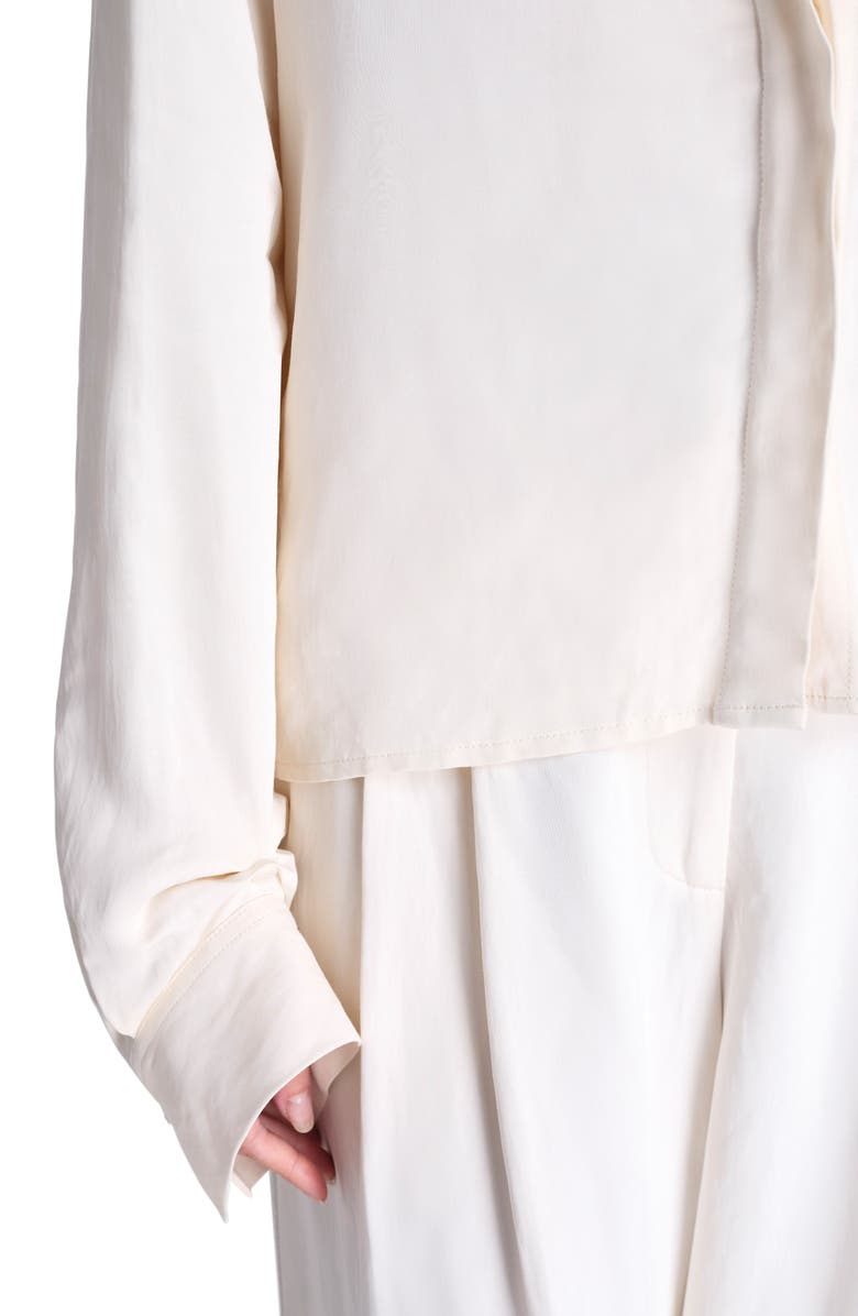 TWP Button Me Up Shirt, Alternate, color, Bone