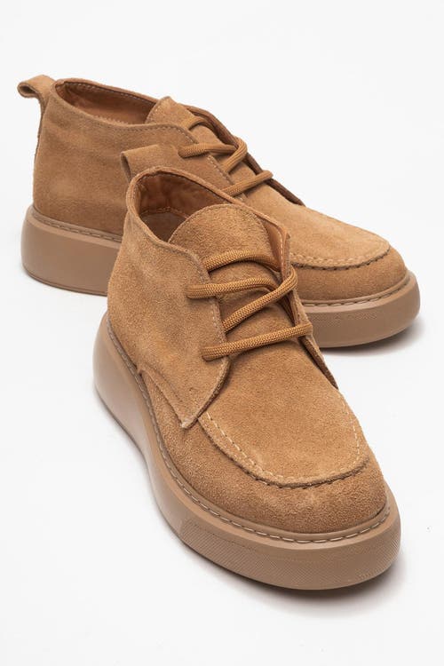 Forever & Always Shoes Lilya Leather Chukka Boot In Brown