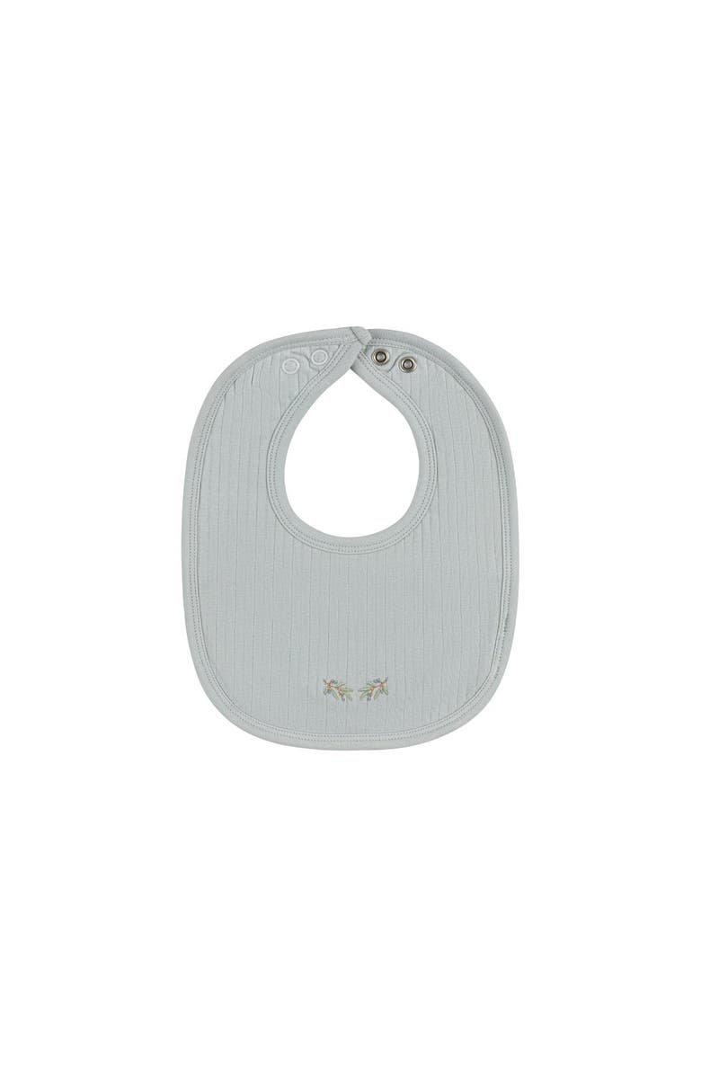 Ely's & Co. Organic Wide Rib Embroidered Scallop Collar Collection - Bib, Main, color, Blue