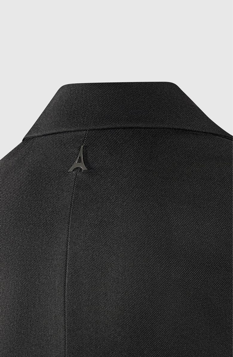 Manière De Voir Tailored Blazer Dress with Reversible Corset, Alternate, color, Black