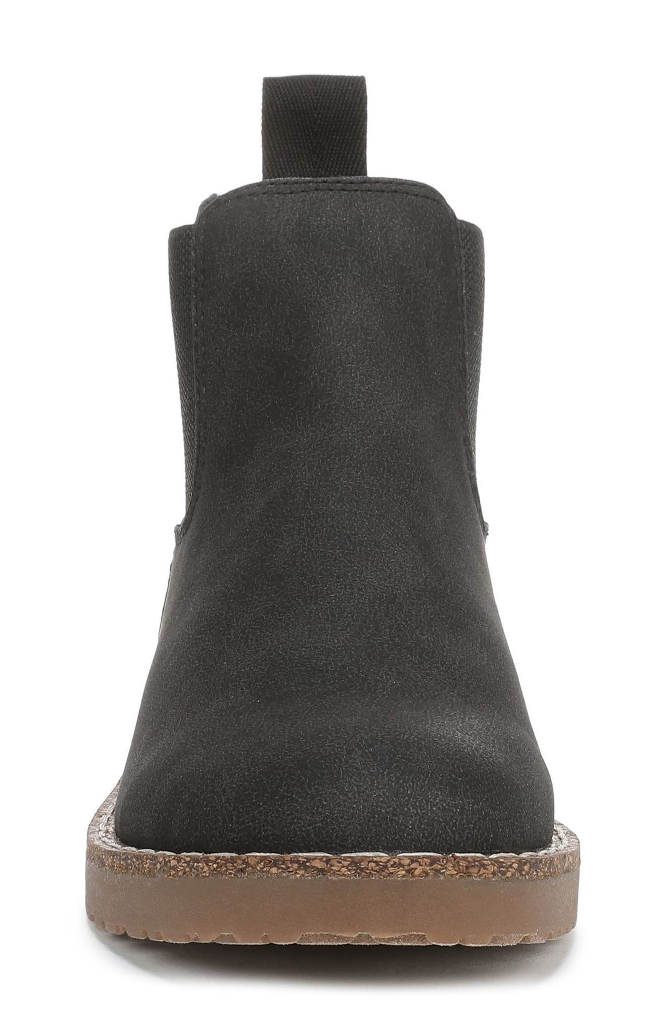 Blowfish Malibu Chillin' Chelsea Boot, Alternate, color, Black Faux Leather