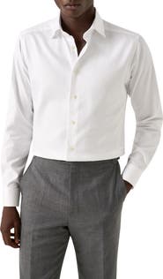 Eton Slim Fit Cotton Dobby Dress Shirt