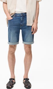 MANGO Denim Bermuda Shorts