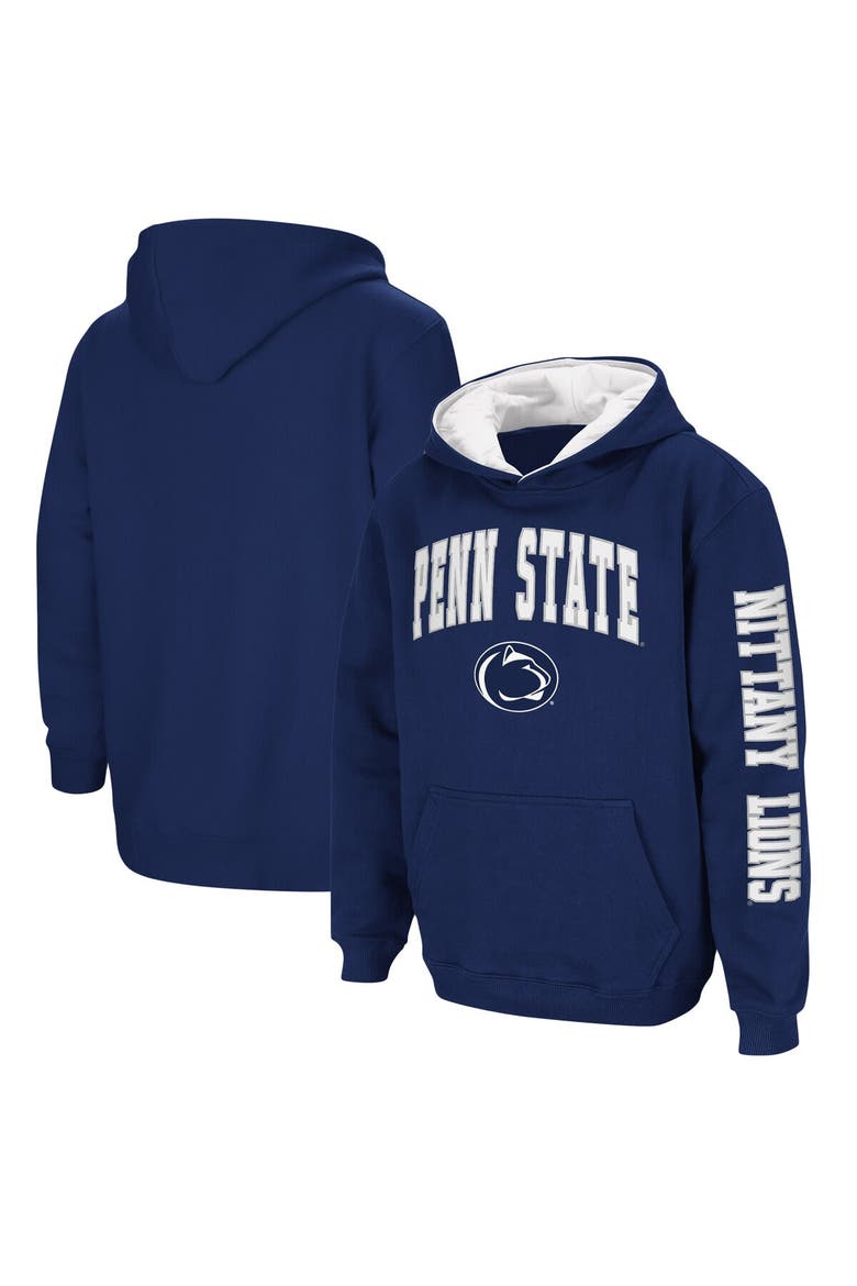 Youth Colosseum Navy Penn State Nittany Lions 2-Hit Team Pullover Hoodie, Main, color, Navy