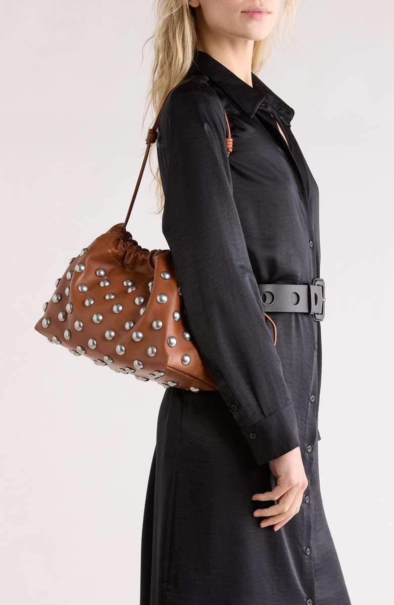 A.L.C. Arlo Studded Handbag, Alternate, color, Cognac