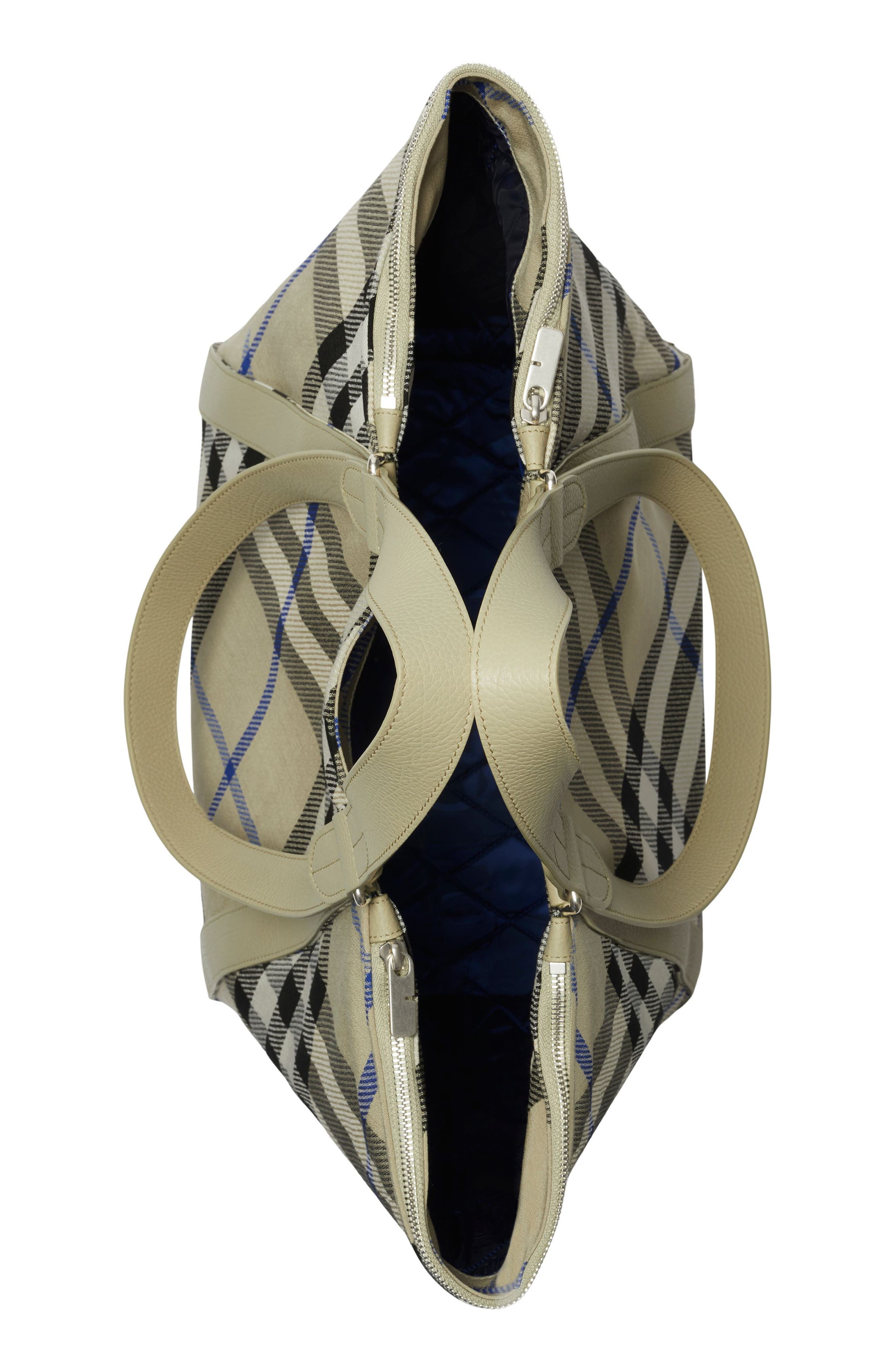 Burberry Festival Jacquard Check Canvas Tote, Alternate, color, 