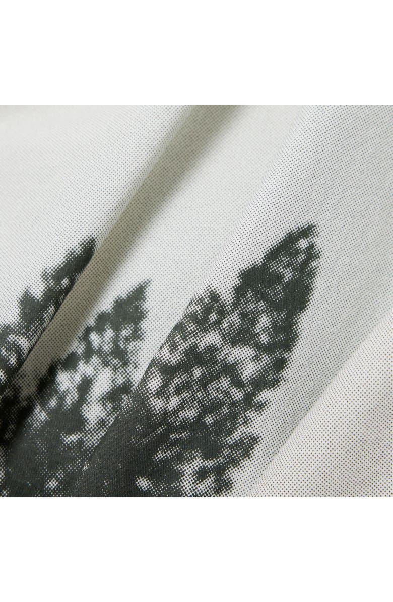 Lacoste Relaxed Fit Photo Graphic Button-Up Shirt, Alternate, color, Flour