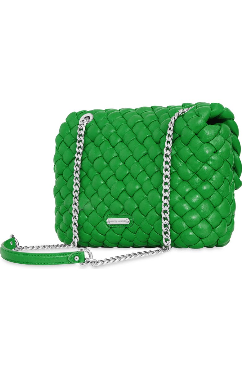 Rebecca Minkoff Edie Woven Leather Convertible Crossbody Bag, Alternate, color,
