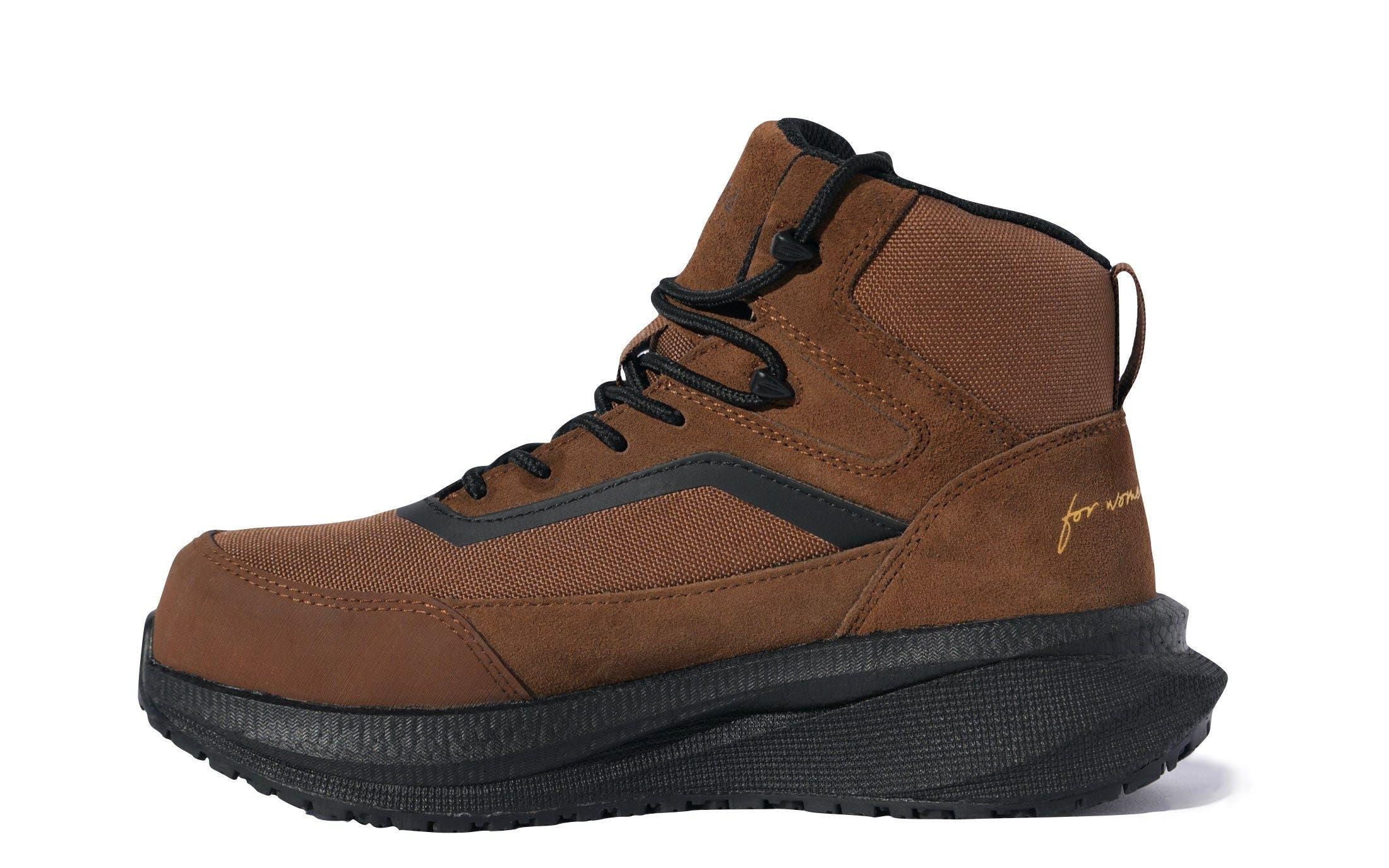 Xena Workwear Luna Composite Toe Waterproof High Top Safety Boot, Alternate, color, Dusk Brown