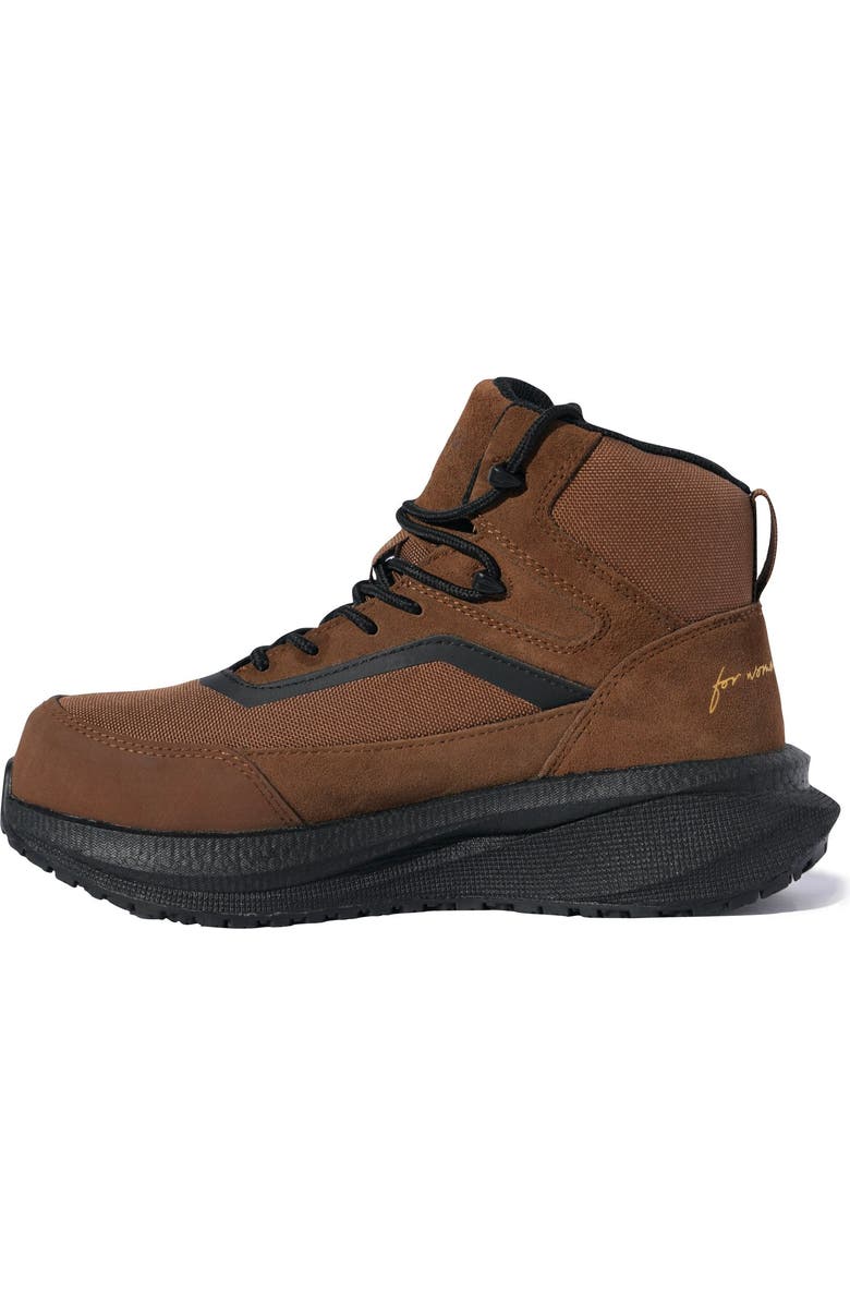 Xena Workwear Luna Composite Toe Waterproof High Top Safety Boot, Alternate, color, Dusk Brown