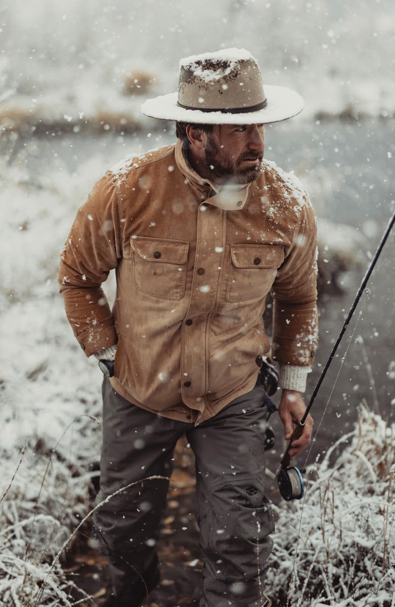 The Normal Brand Cotton Canvas Chore Coat, Alternate, color, Camel