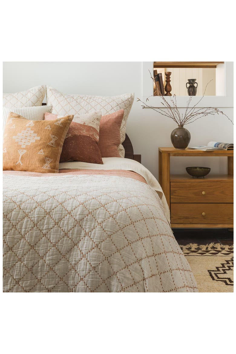 Canyon Layers Accent Pillow, Alternate, color, BROWN