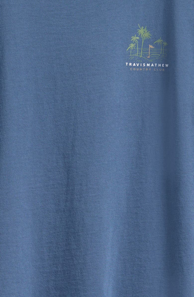 TravisMathew Kids' Y Putt Hold My Calls Graphic T-Shirt, Alternate, color, Bering Sea