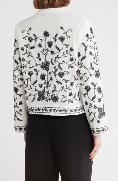 FORGOTTEN GRACE FORGOTTEN GRACE FLORAL EMBROIDERED BUTTON-UP SHIRT