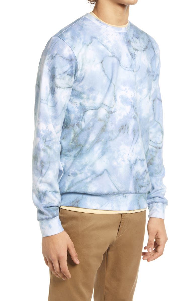 Sol Angeles Granite Marble Crewneck Sweatshirt, Alternate, color, Granite Marble