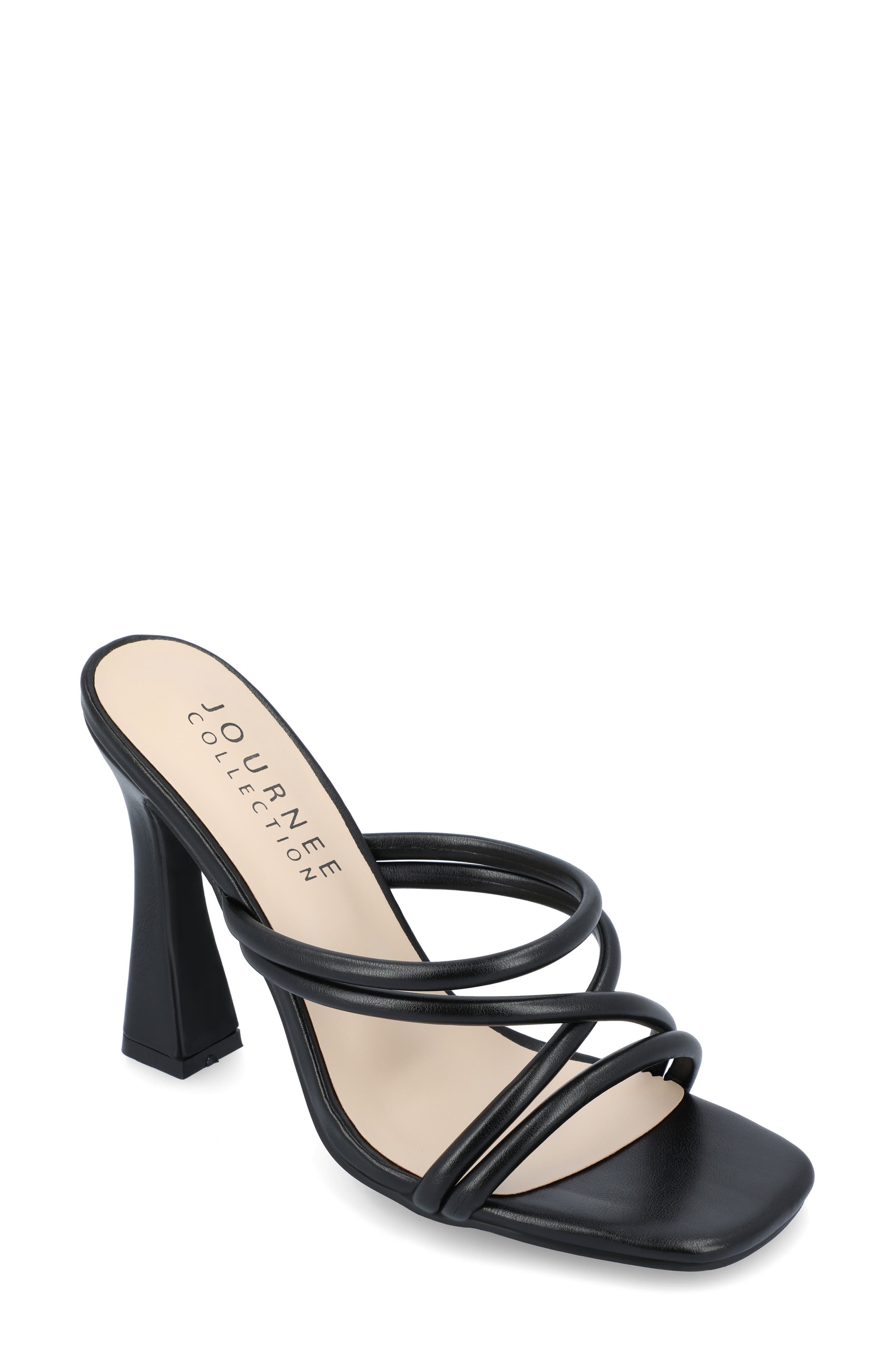 Journee Collection Louisse Sandal, Main, color, Black