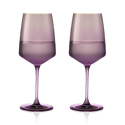 Reserve Nouveau Crystal Wine Glasses Set of 2