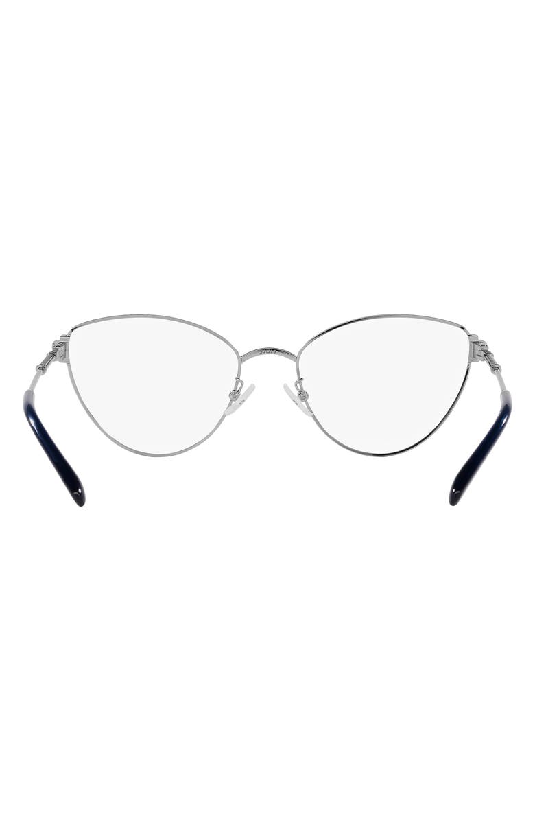 Tory Burch 53mm Cat Eye Optical Glasses, Alternate, color, 