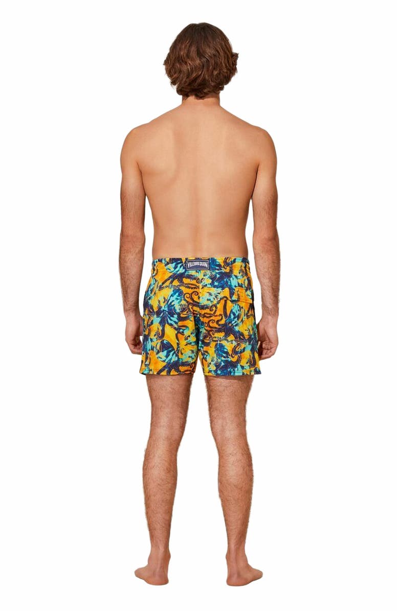 Vilebrequin Men's Poulpes Tie & Dye Stretch Swim Trunks, Alternate, color, 