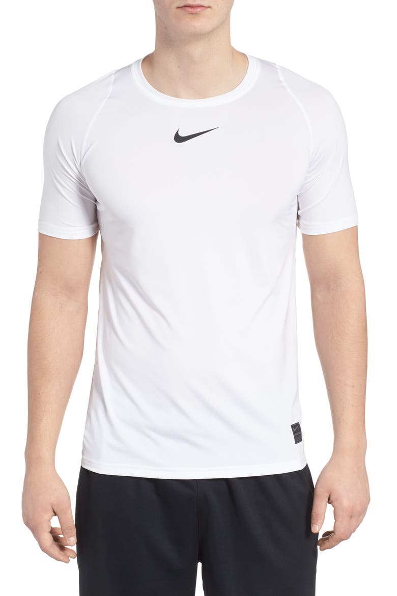 Pro Fitted T-Shirt, Main, color, WHITE/BLACK/BLACK