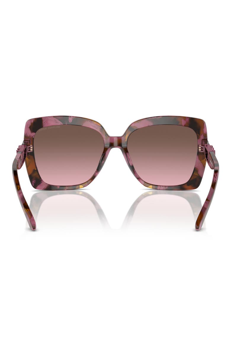 Nice 57mm Gradient Square Sunglasses, Alternate, color, PURPLE TORTOISE