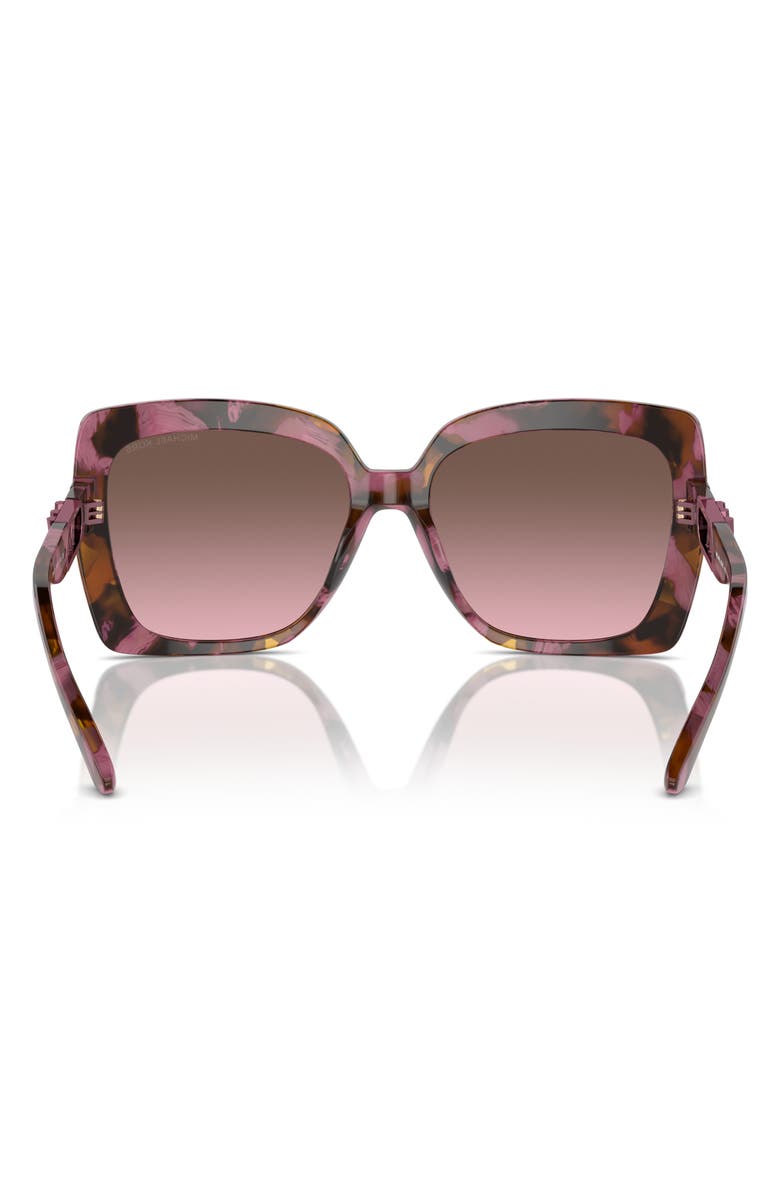 Michael Kors Nice 57mm Gradient Square Sunglasses, Alternate, color, Purple Tortoise