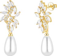 Untamed Petals Regency Crystal Drop Earrings