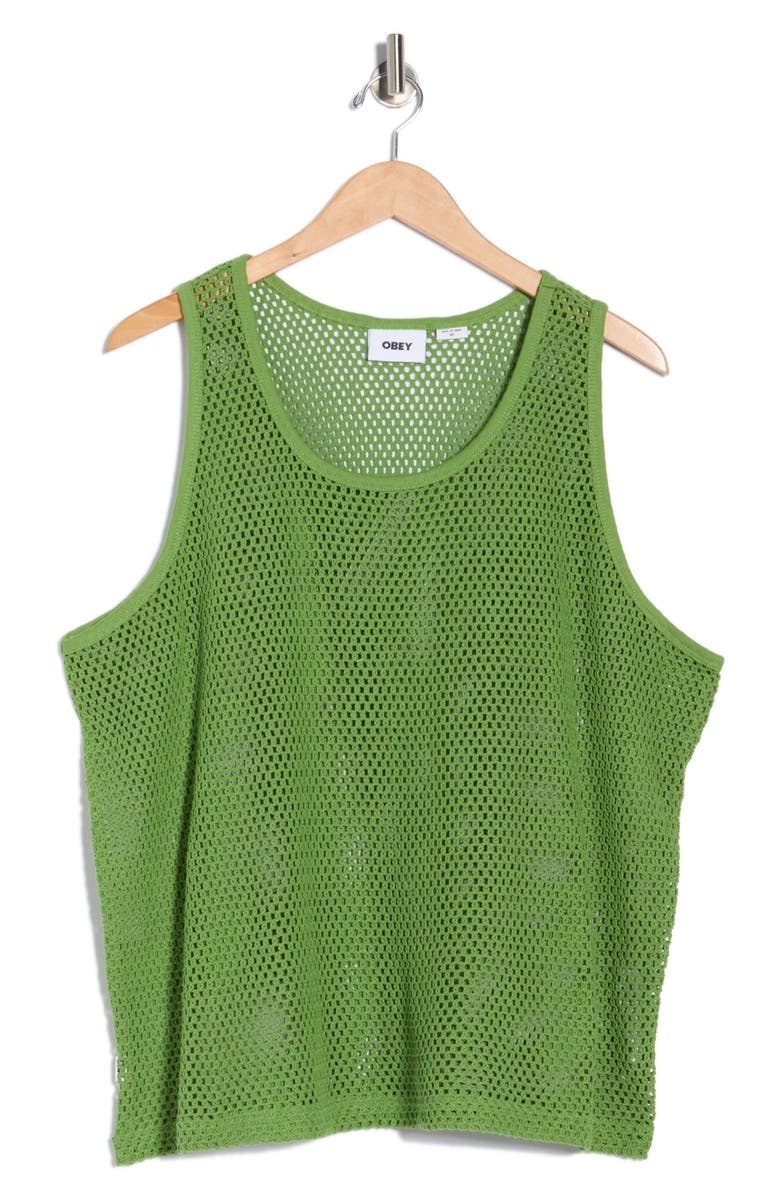 Obey Morro Mesh Tank Top, Alternate, color, Piquant Green
