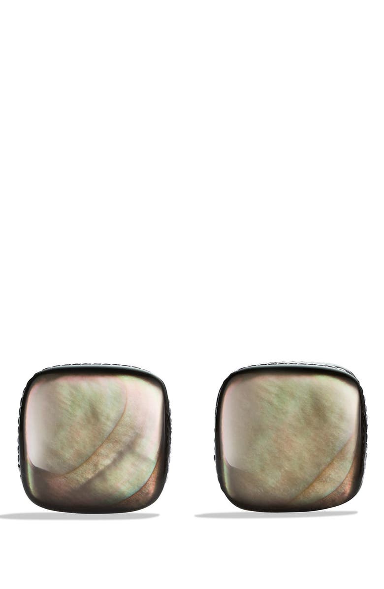 David Yurman Streamline<sup>®</sup> Cuff Links with Black Mother-of-Pearl, Alternate, color, 