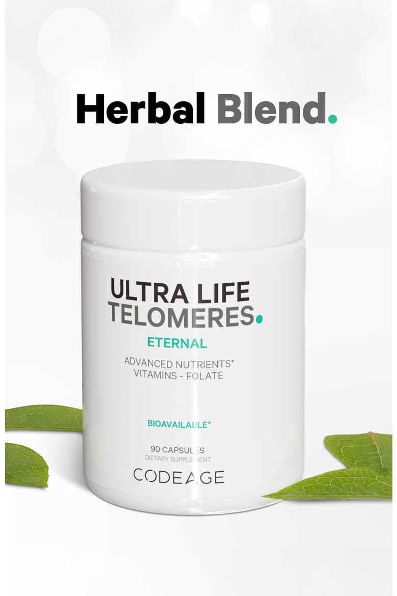 Ultra Life Telomeres -  Folate 5-MTHF, D3 & B12 Supplement, Alternate, color, White