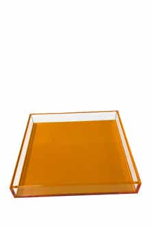 R16 HOME Neon Orange Square Tray