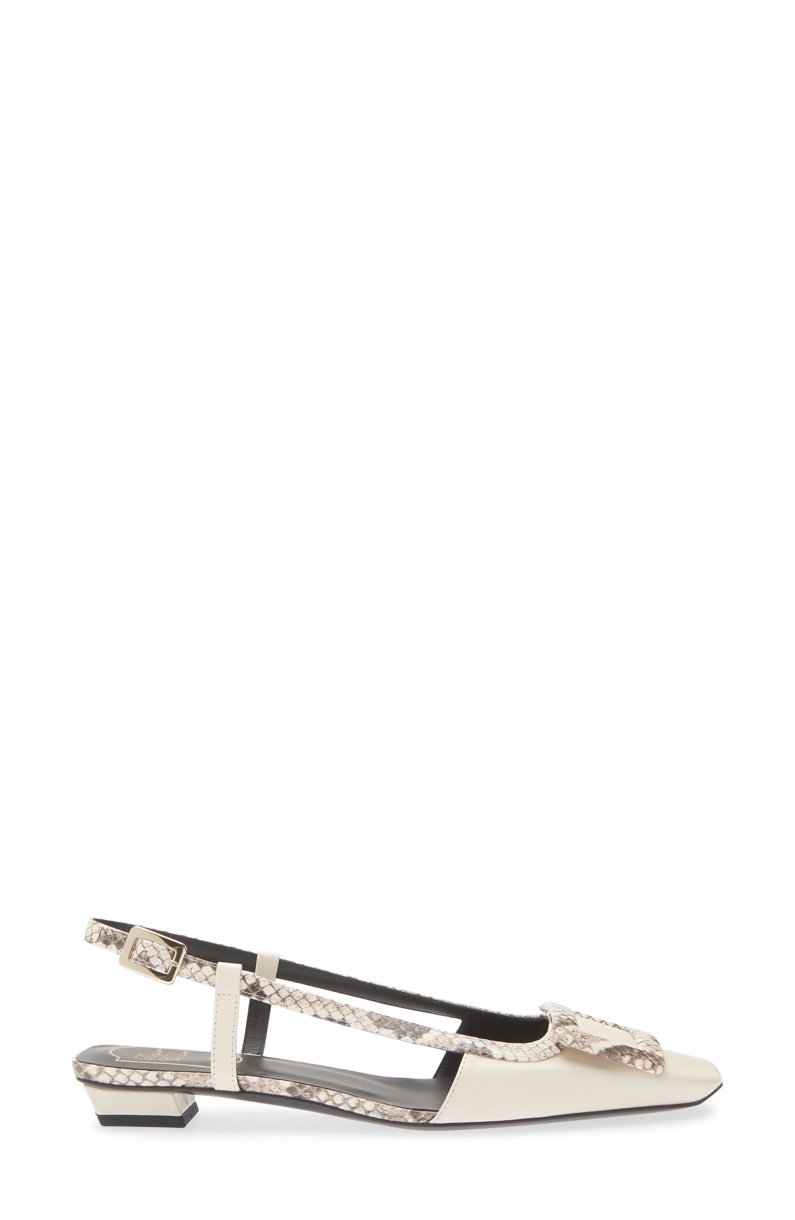 Belle Vivier Slingback Flat, Alternate, color, CIRE