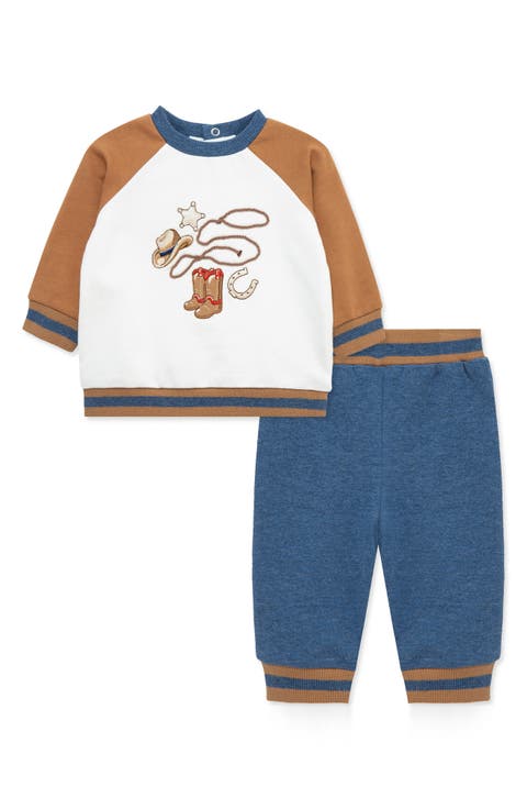 Western Active Cotton Sweatshirt & Pants Set (Baby)