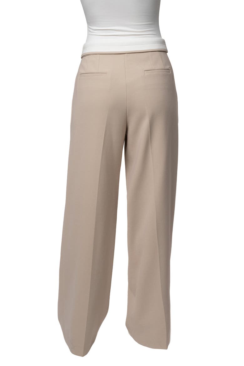 Beige Command Pleat Trouser, Alternate, color, Beige