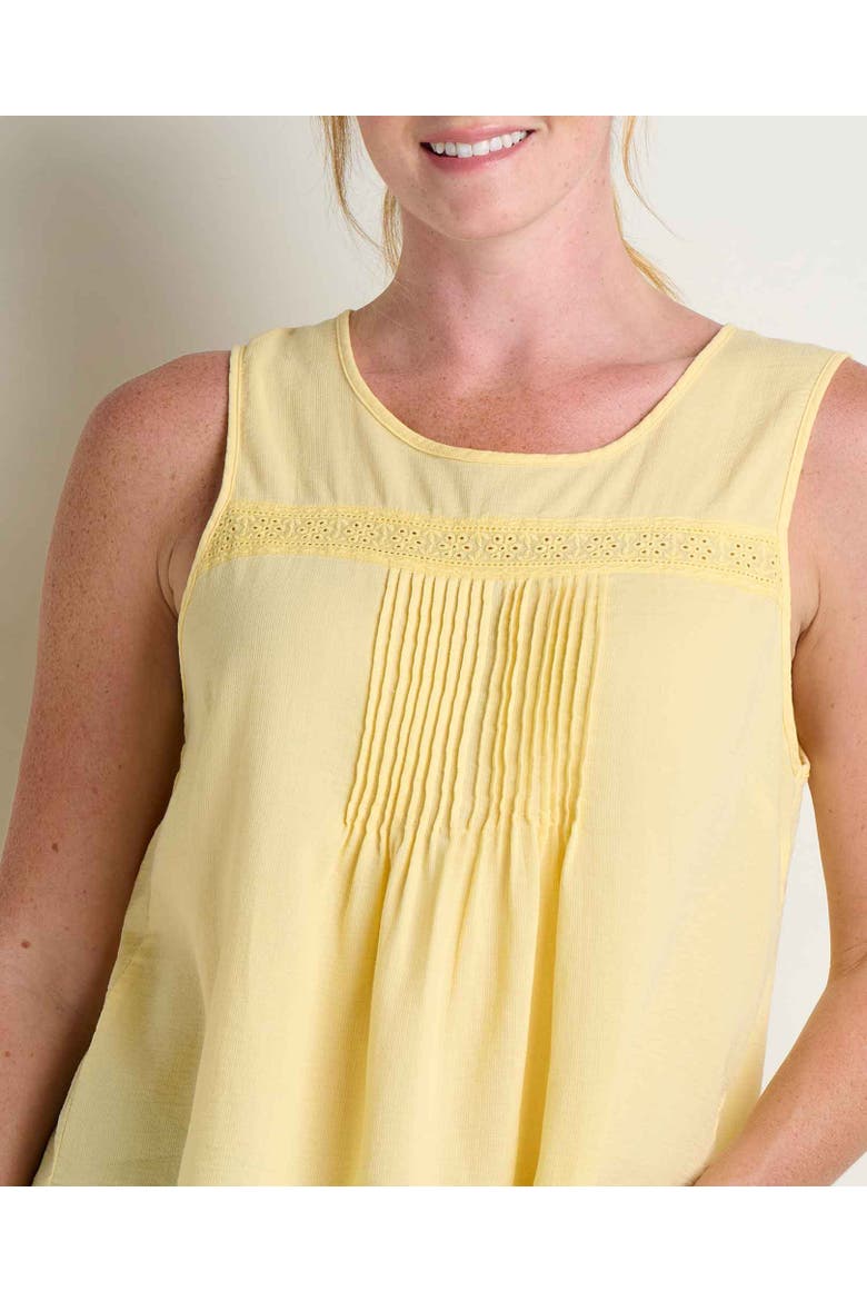 Manzana Pin Tuck Tank, Alternate, color, Meyer
