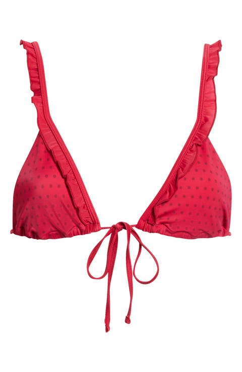 Leora Ruffle Triangle Bikini Top