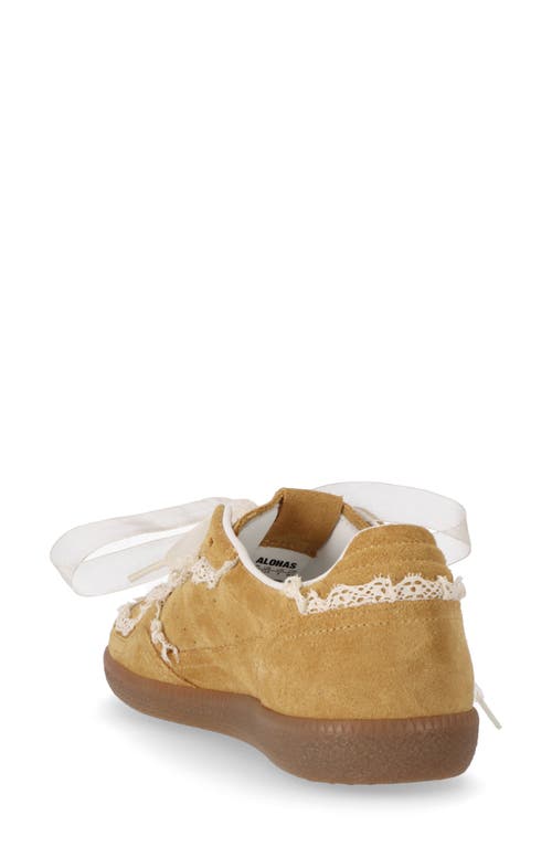 Alohas Tb 490 Low-top Suede Sneakers With Lace Inserts