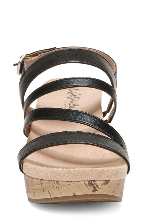 Lifestride Discover Wedge Sandal In Black