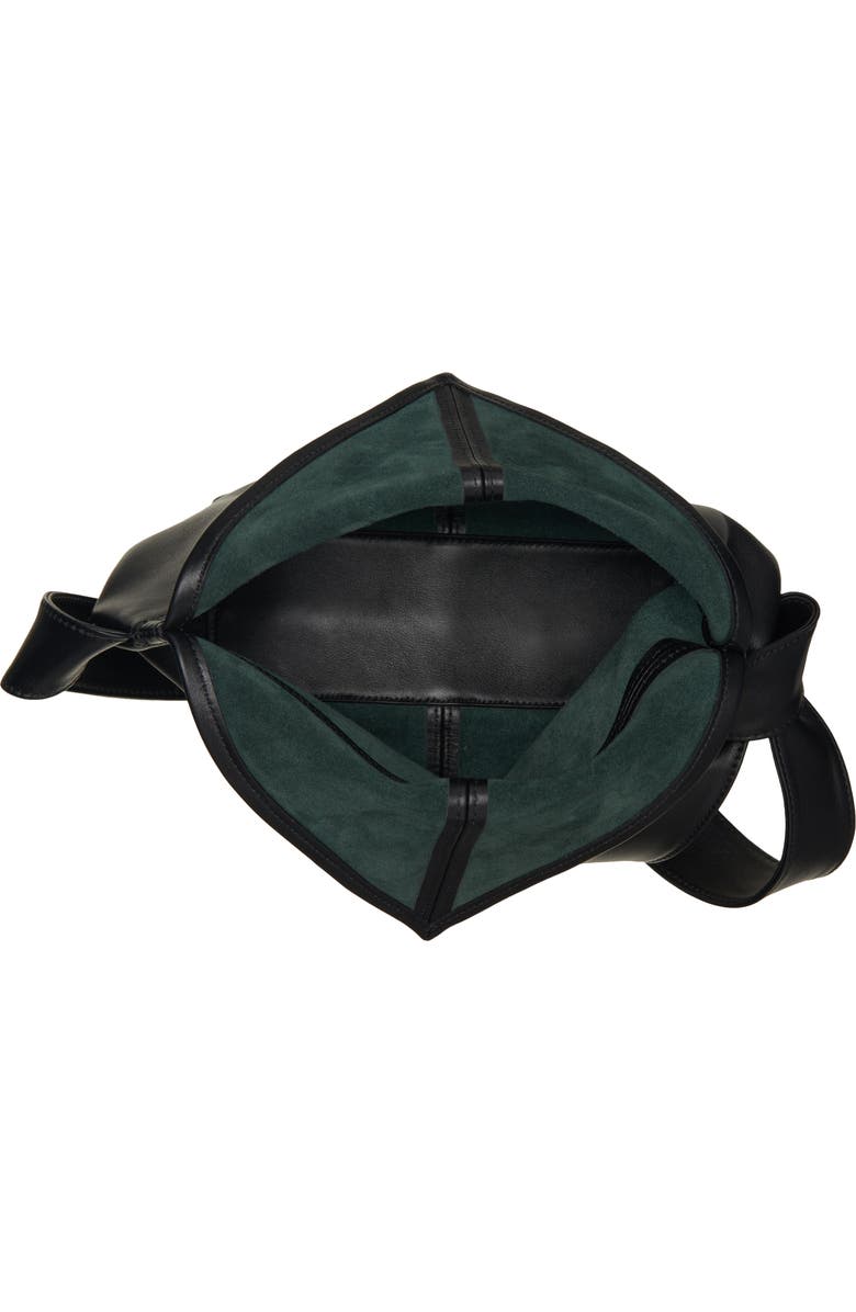 Bottega Veneta Baby Sawyer Leather Hobo Bag, Alternate, color, 8803 Black-Silver