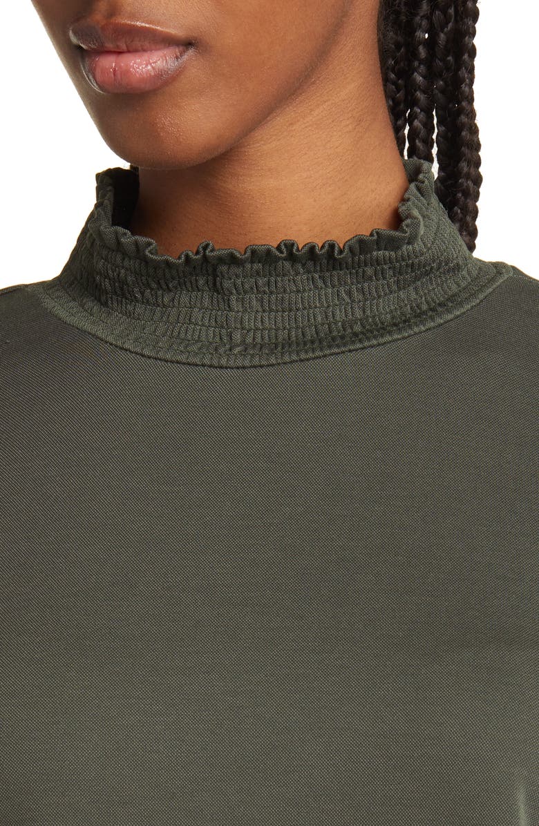 Wit & Wisdom Smocked Mock Neck Top, Alternate, color,