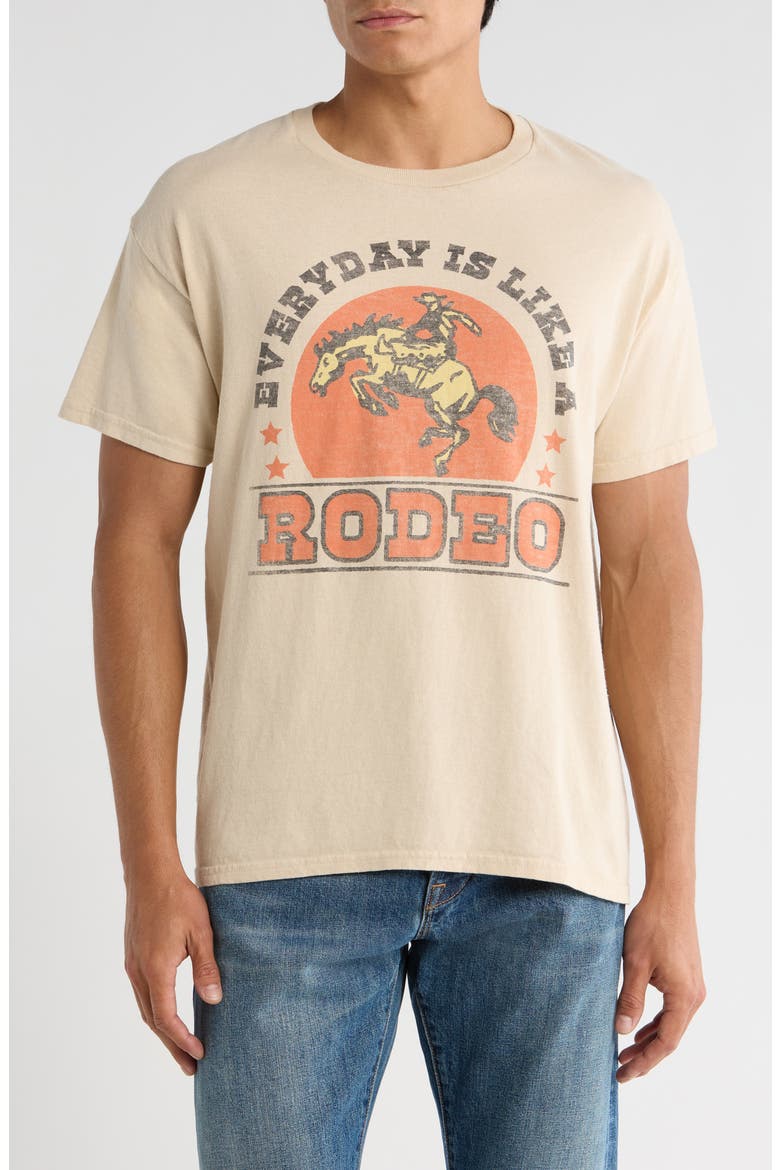 Everyday is Like a Rodeo Graphic T-Shirt, Main, color, SAND